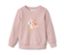 Kinder-Sweater, Einhorn - Rosa mit mehrfarbigem Einhorn-Print