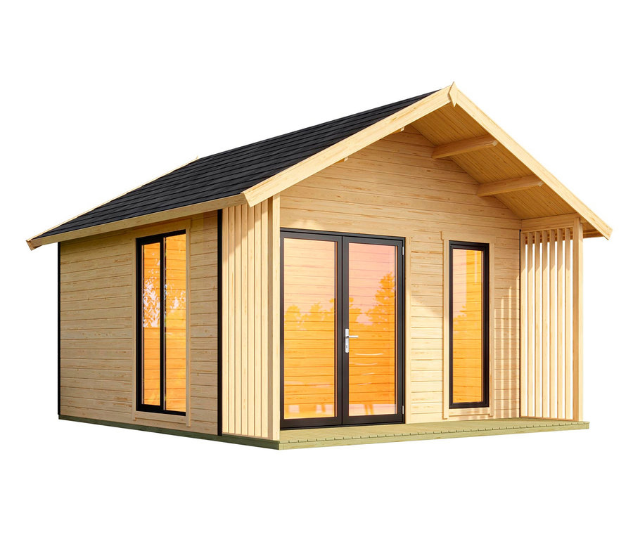 Abbildung des WEKA Design-Gartenhauses »Monza«, 44 mm.