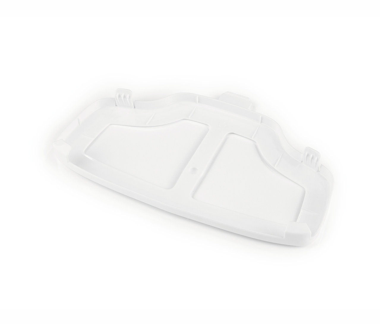 Weißer Plastikrahmen.