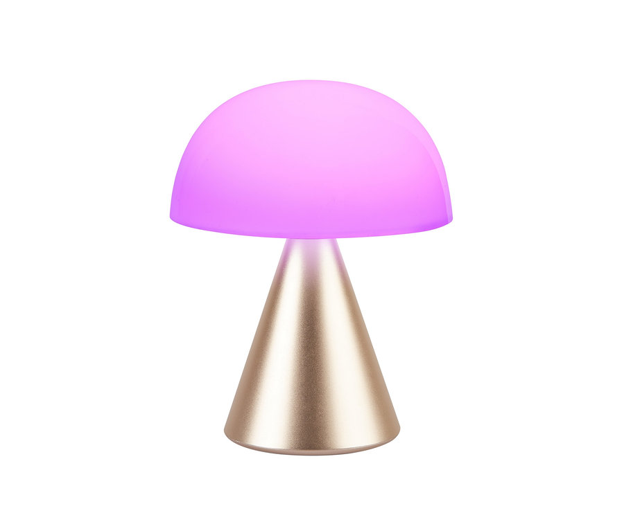 Goldene LED-Tischleuchte »Mina L« von LEXON.