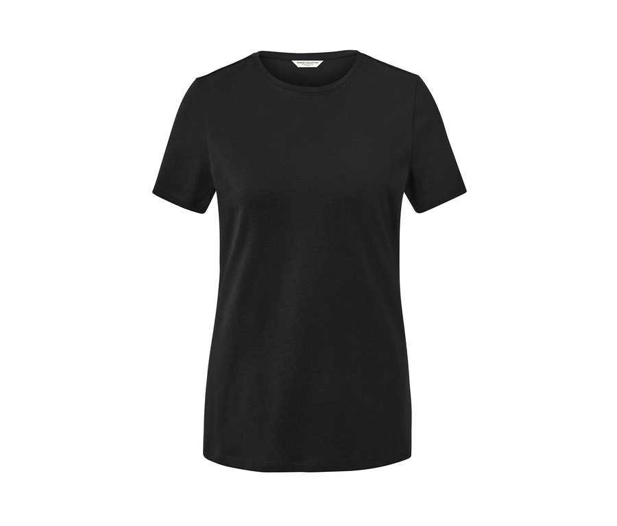 Schwarzes T-Shirt.