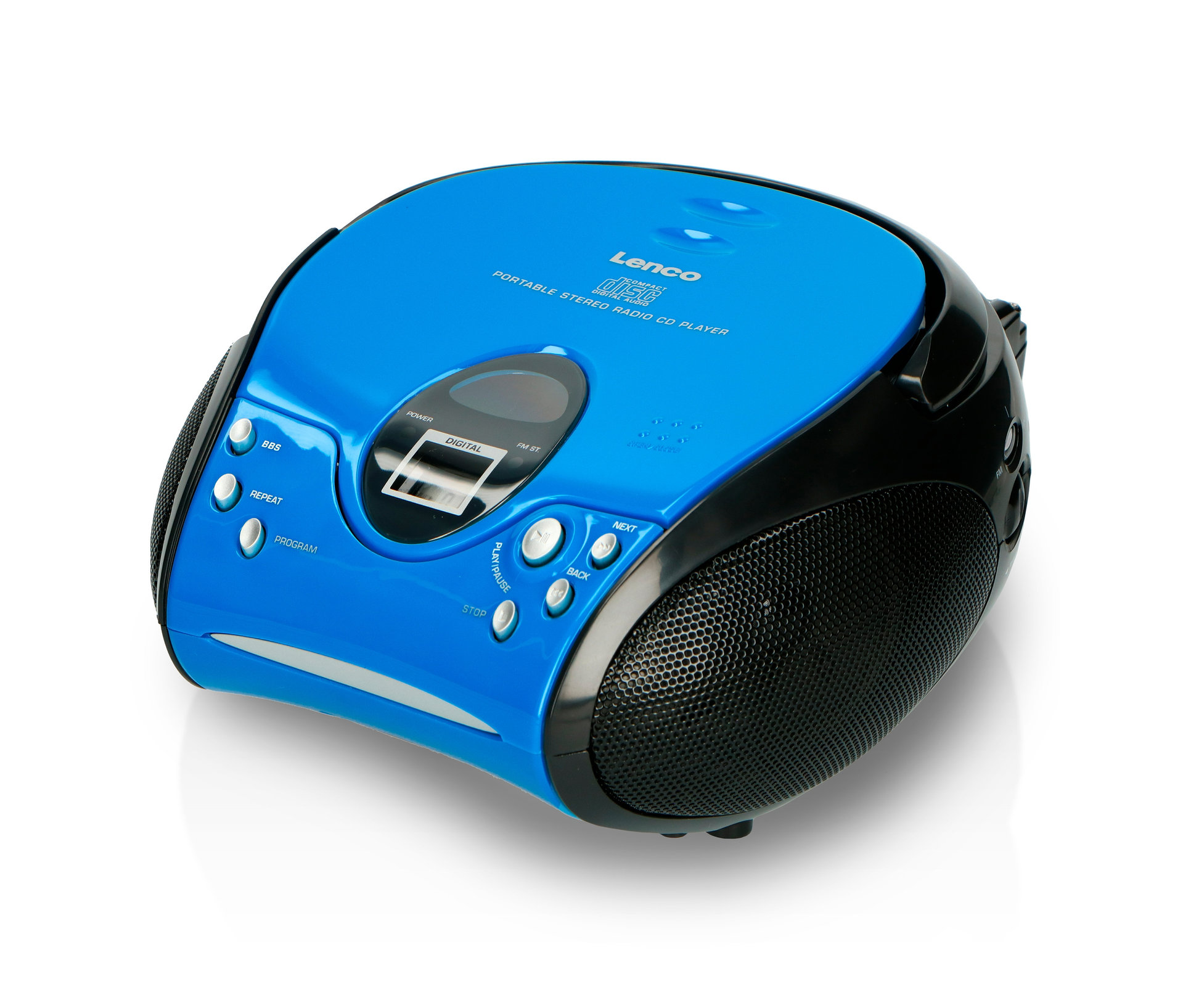 »Scd-24 Boombox« CD-Player mit Radio und Kopfhöreranschluss - blau - blau