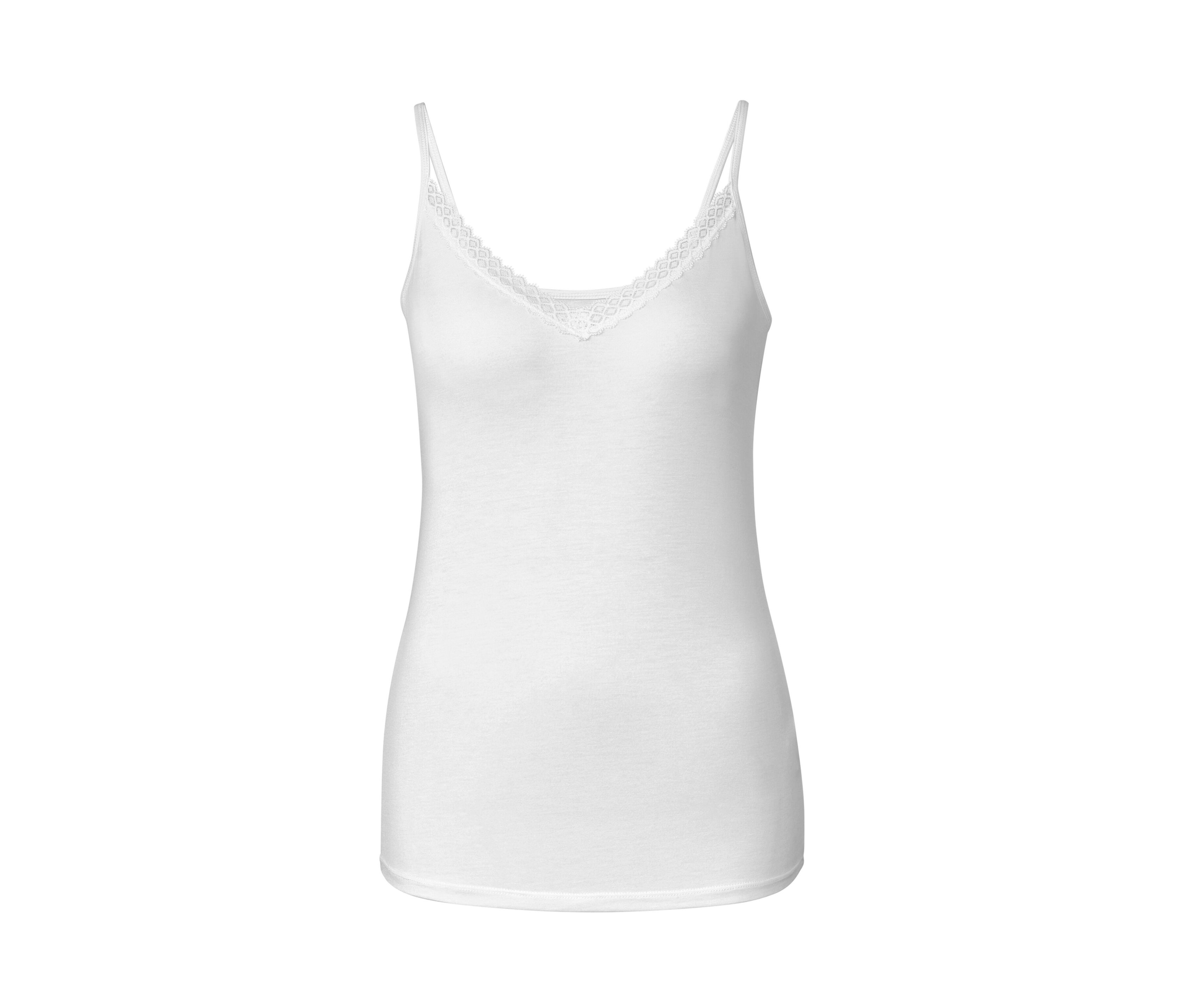 Thumbnail - Tchibo - Hemdchen - Damen - Gr. XL - weiß