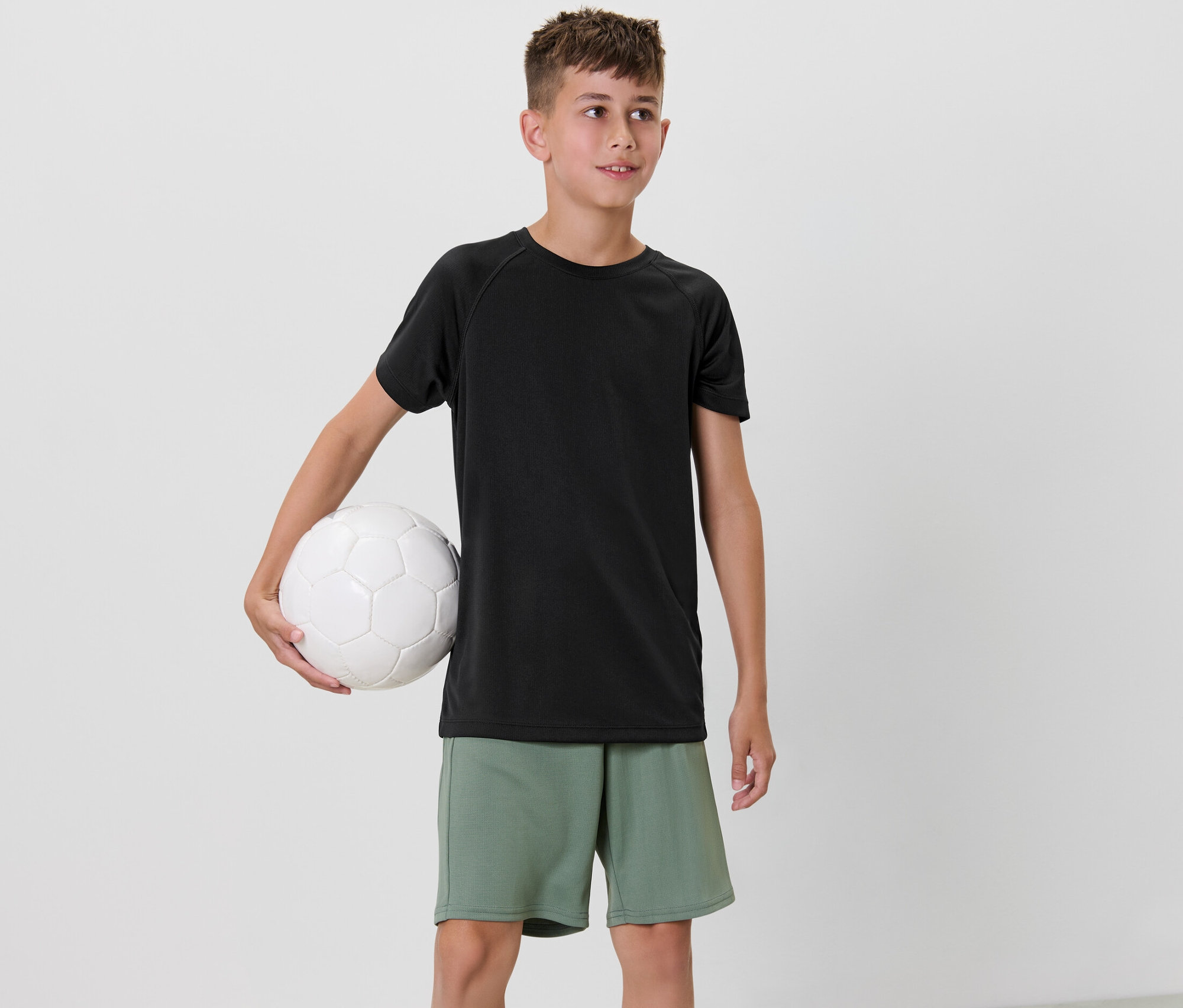 Thumbnail - Tchibo - 2 Kinder-Sportshirts - Herren - Gr. 158/164 - schwarz