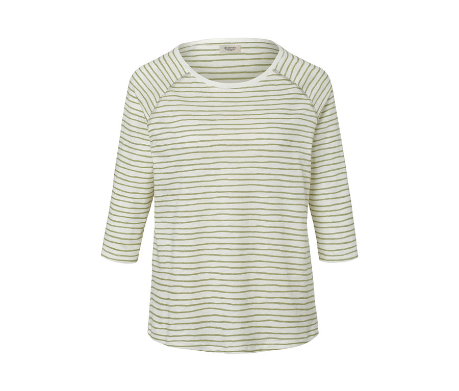 Gestreiftes Shirt mit 3/4-Arm.