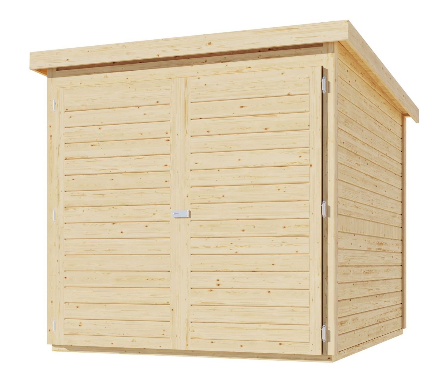 Thumbnail - Karibu Fahrradgarage für 3 Räder ohne Solarpaket - 162,5x216,5x167cm - natur - Holz