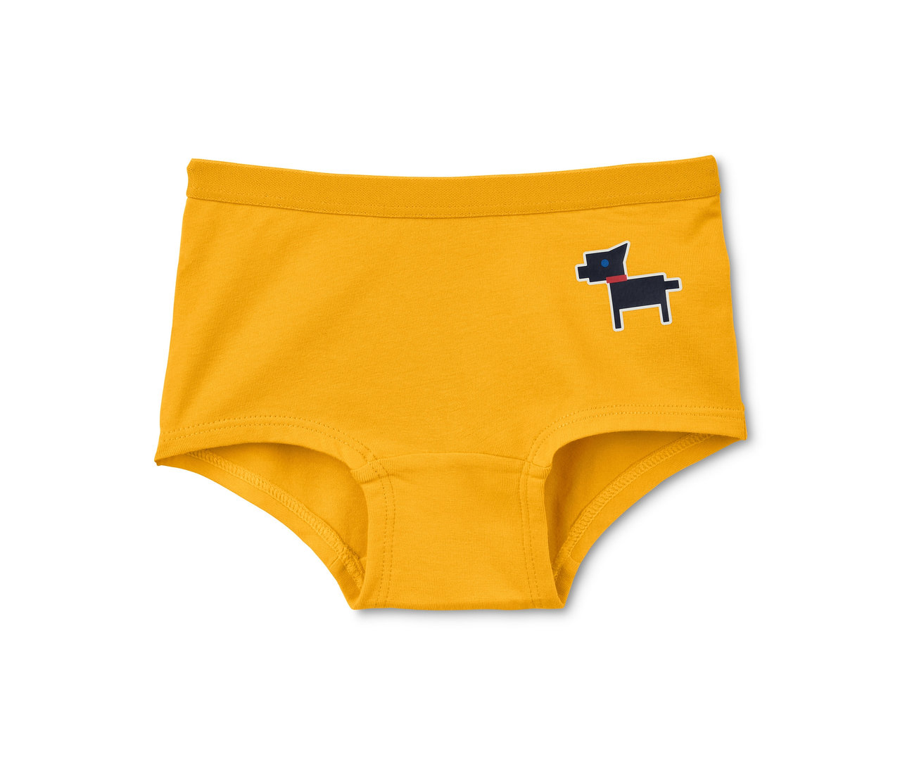 Gelbe 3 Pantys mit Hundemotiv