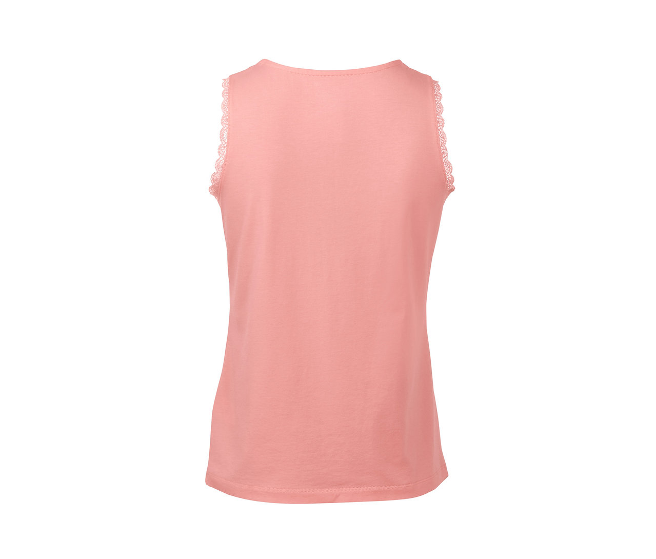 Rosa Shorty-Pyjama mit Spitzendetails an den Trägern.