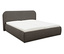 Graues DOMO collection Polsterbett, 180 x 200 cm, inklusive Lattenrost und Matratze.