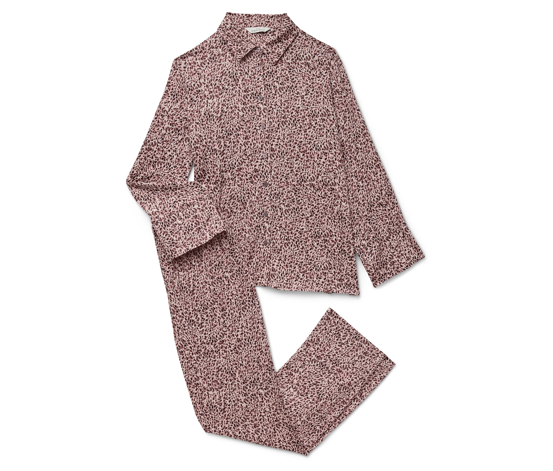 Web-Pyjama-Set - Damen - Gr. 38 - print - print