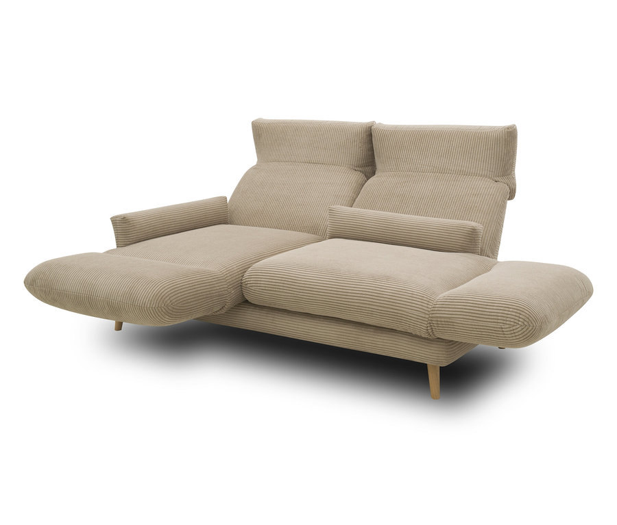 DOMO 2-Sitzer-Sofa »FuAR«, drehbar, taupe.