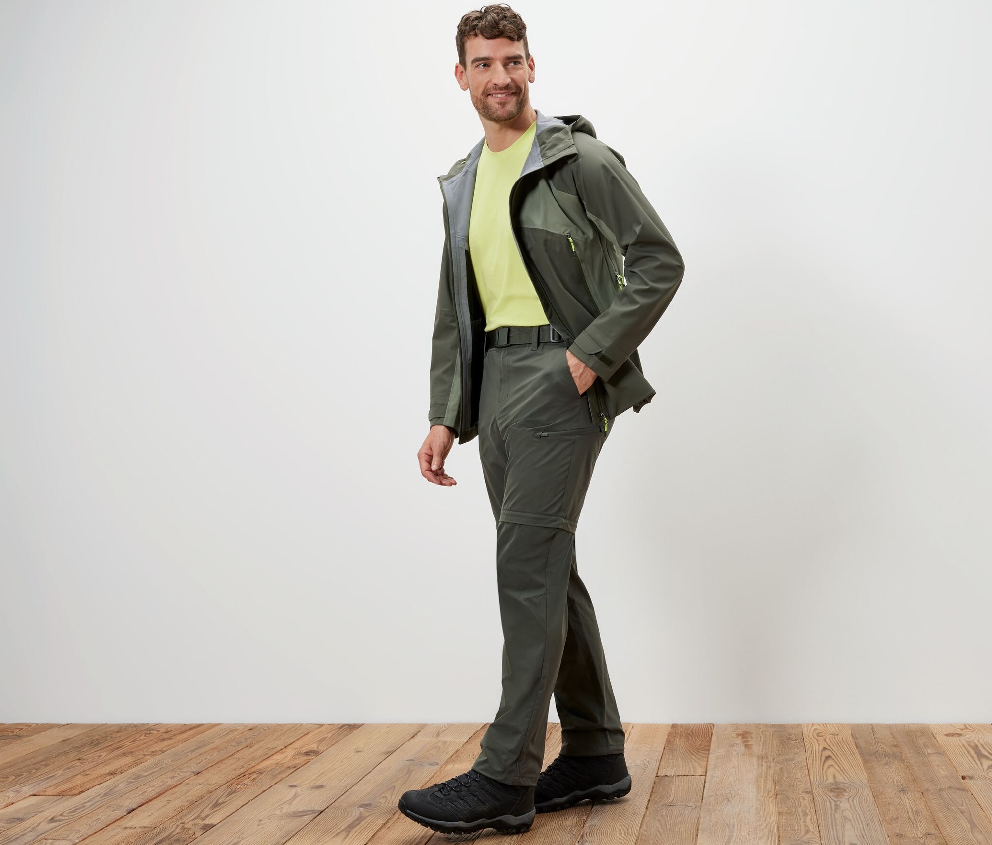 Thumbnail - Tchibo - 2-in-1-Funktionshose - Herren - Gr. L - khaki