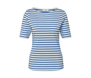 Blau gestreift