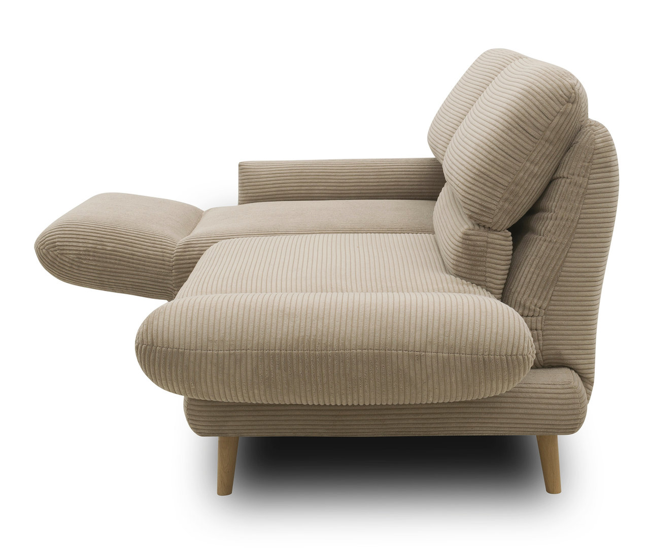 DOMO 2-Sitzer-Sofa »FuAR«, drehbar, taupe.