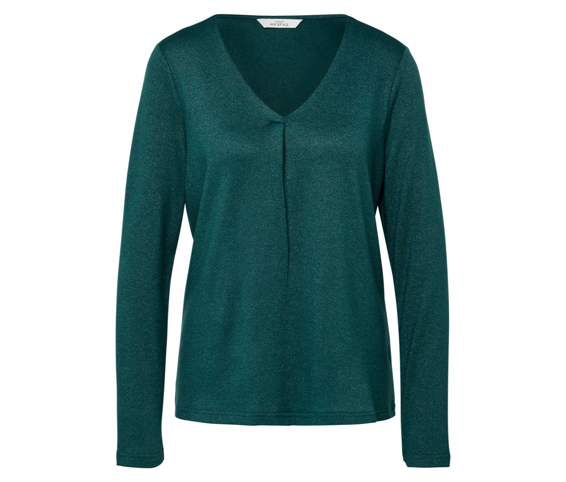 Glitzerndes Blusenshirt - Damen - Gr. S - silber - silber