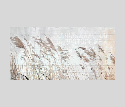 Holzbild, Gräser