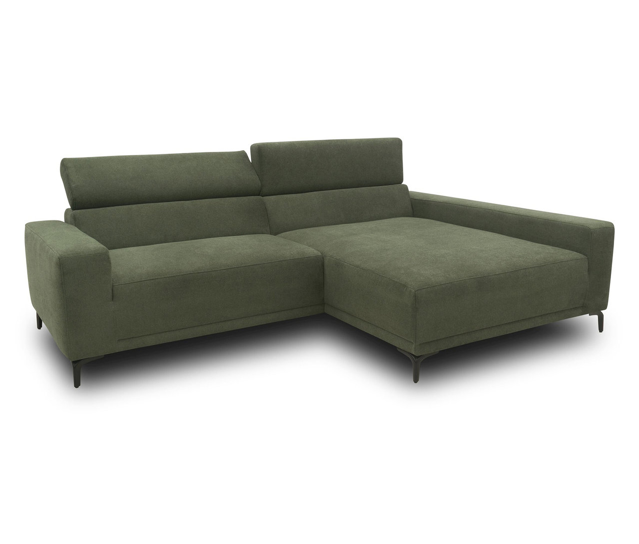 Grünes DOMO collection Sofa, rechts.