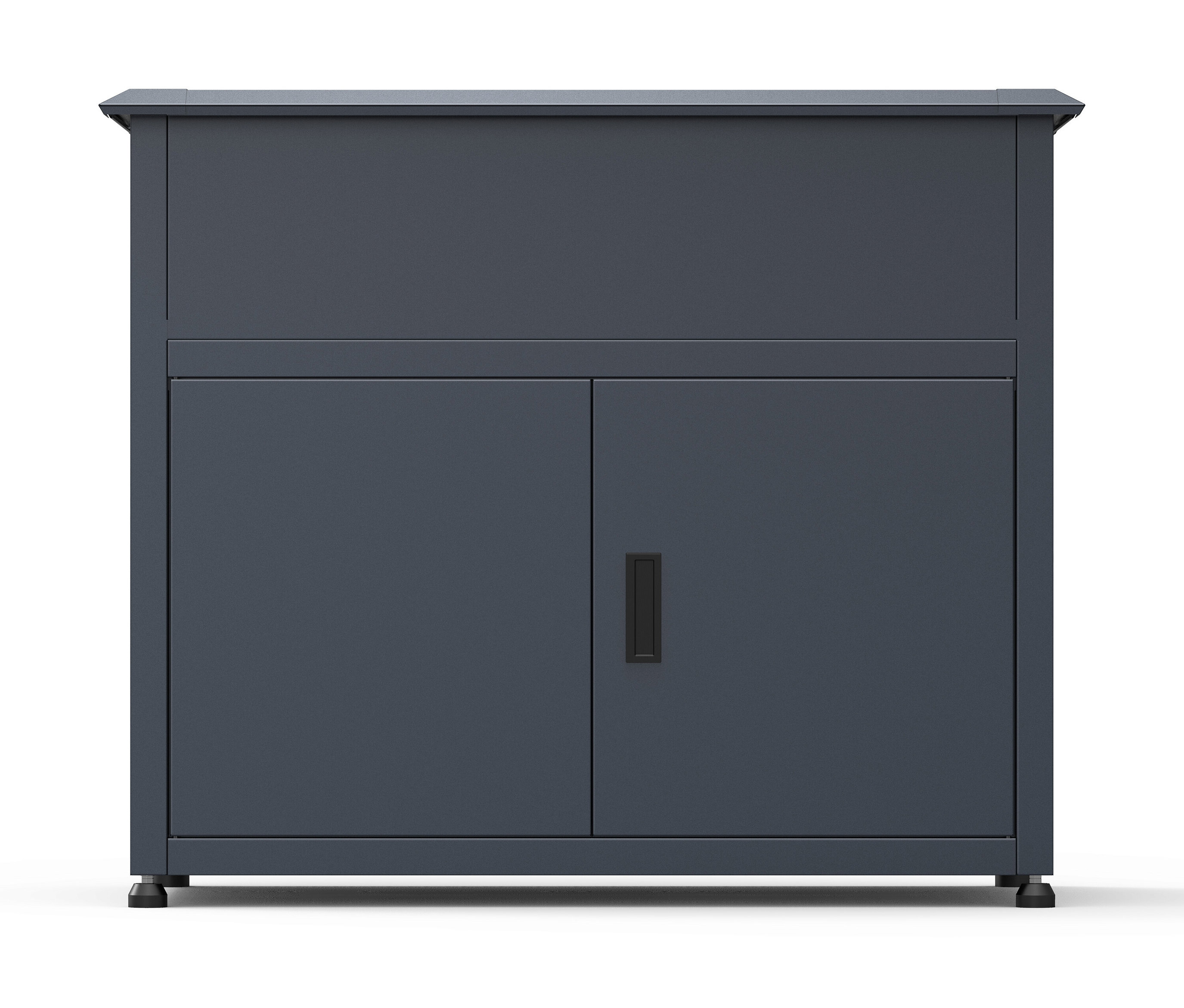 Tchibo - Metall-Hochbeet mit Stauraum - 100x50x85cm - anthrazit -