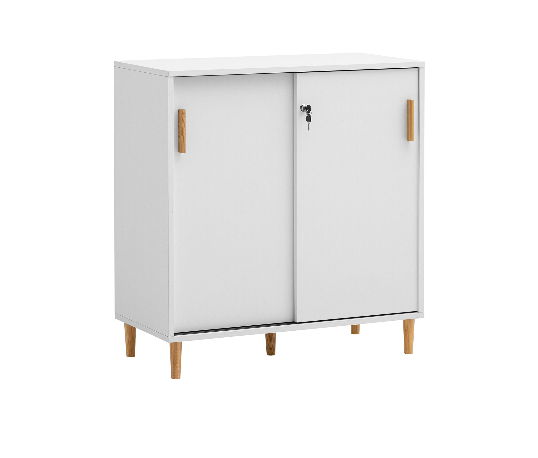 Tchibo - Aktenschrank »Torge« - 80,1x38,2x84,8cm - braun - - Holzwerkstoffe / Holz / Metall