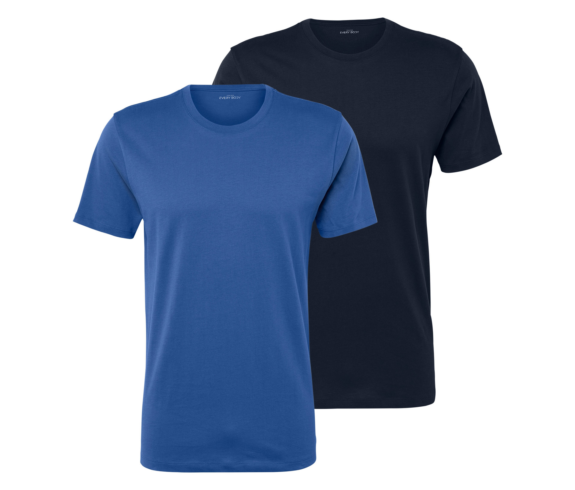 Tchibo - 2 T-Shirts - Herren - Gr. S - blau