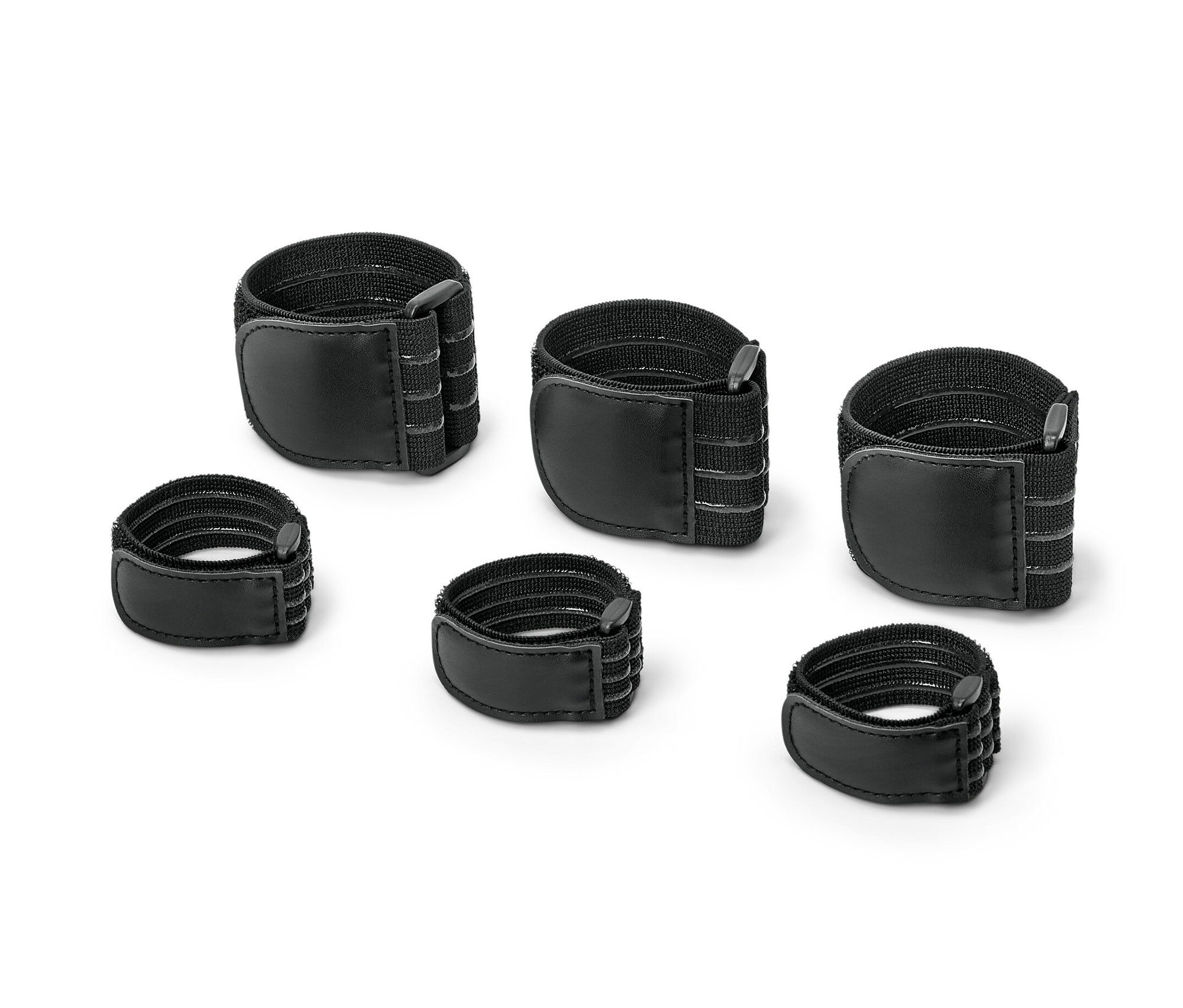 Tchibo - 6 elastische Befestigungsgurte - schwarz