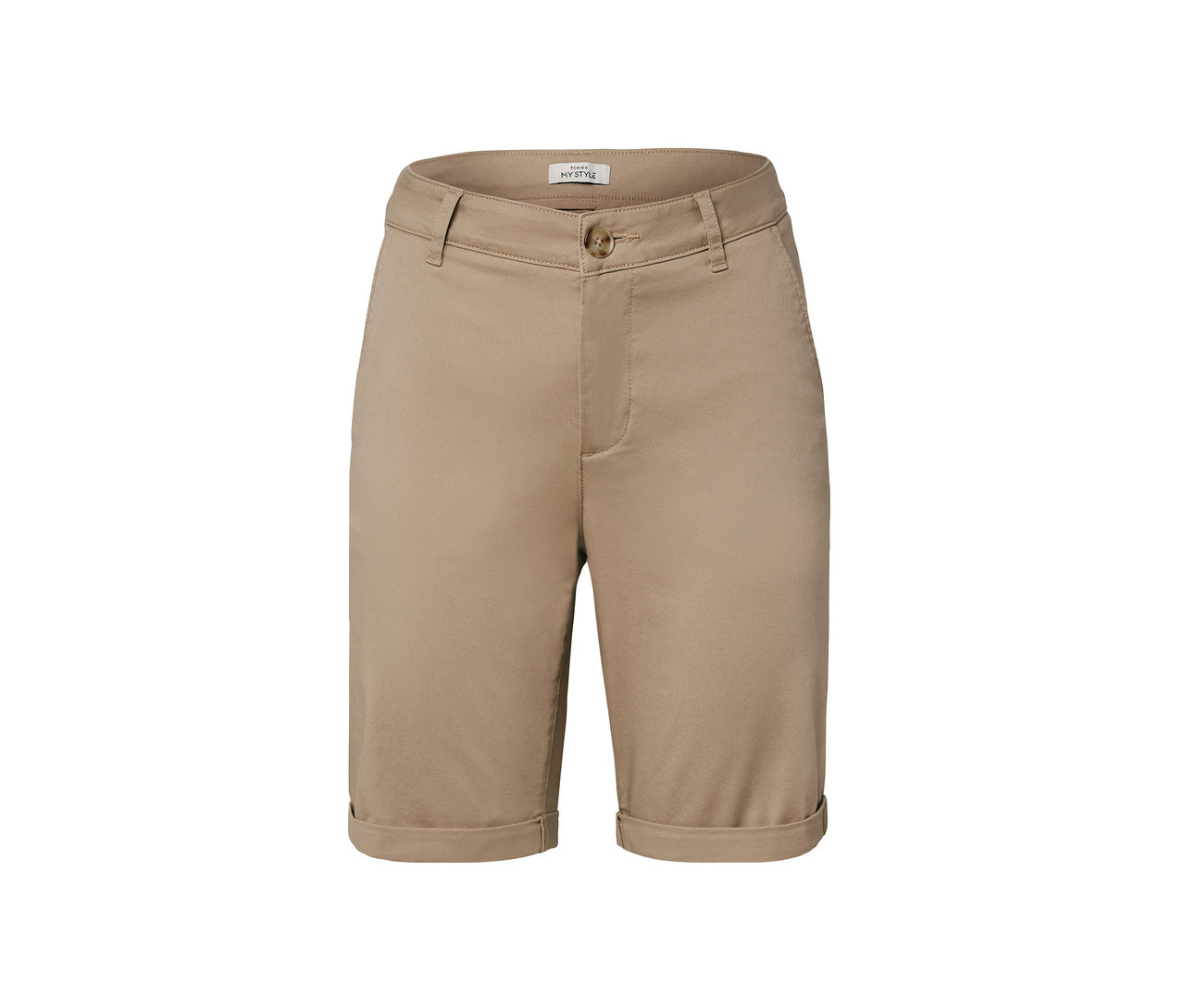 Beige Chino-Shorts.