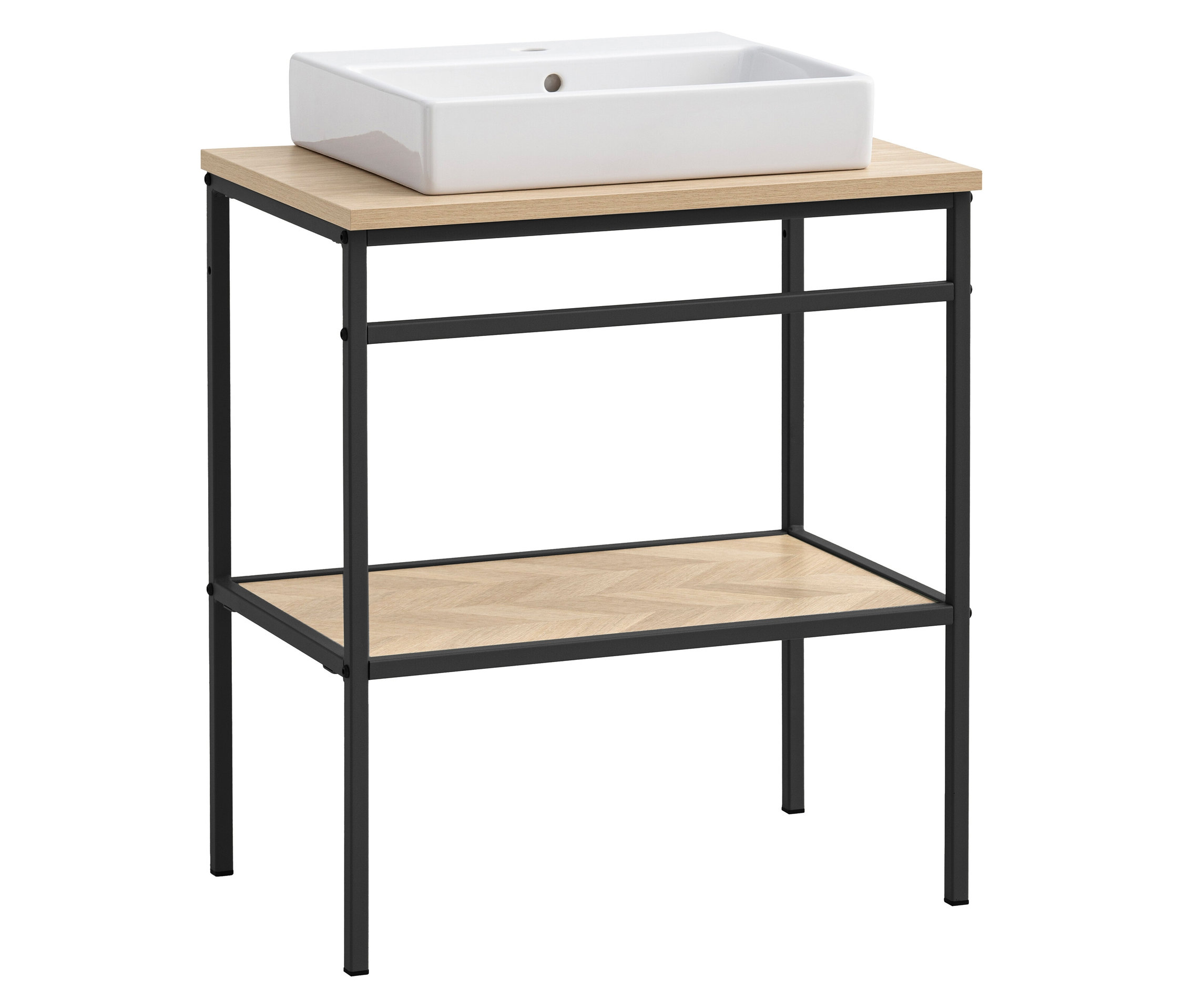 Tchibo - Waschtisch mit Aufsatzbecken »Lorna« - 70x45x89,2cm - schwarz -