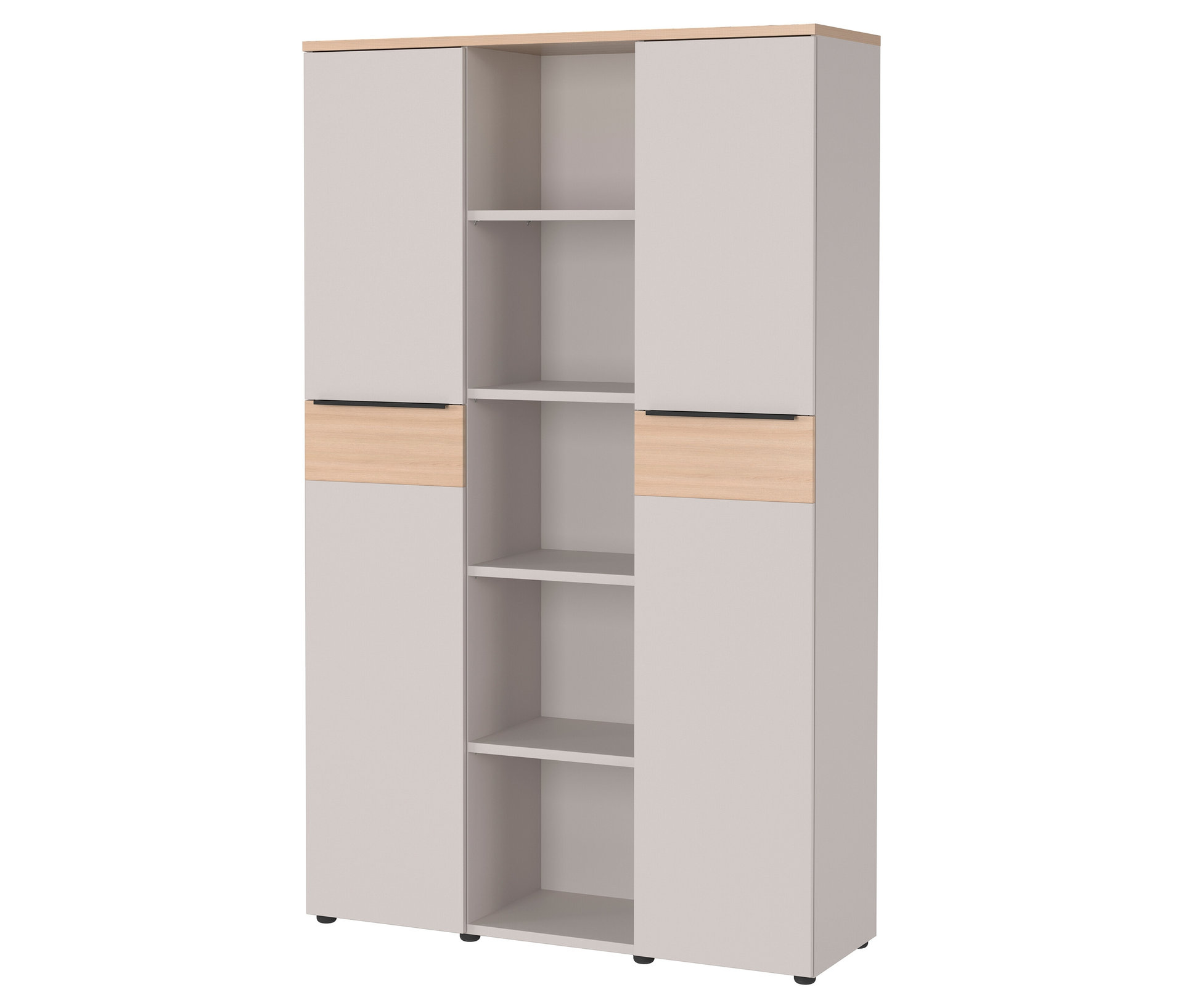Tchibo - Aktenschrank »Oviedo« - 120x40x197cm - braun - - Holz / Metall / Kunststoff