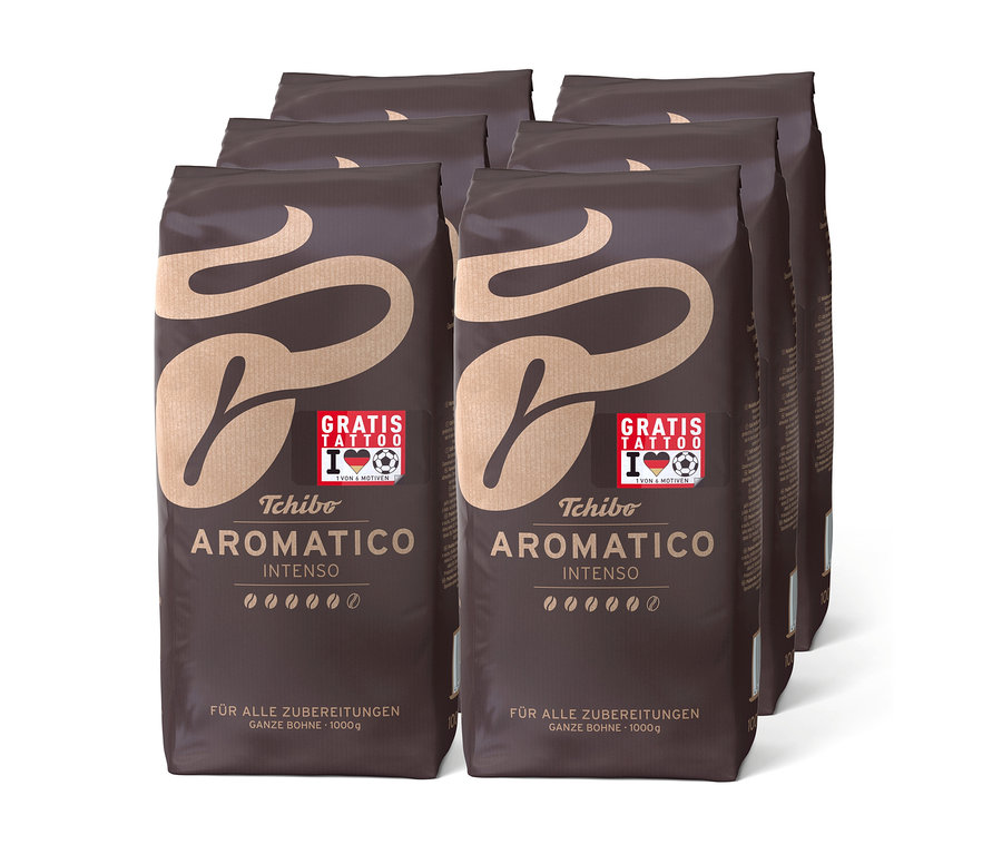 Aromatico Intenso - 6 x 1 kg Ganze Bohne