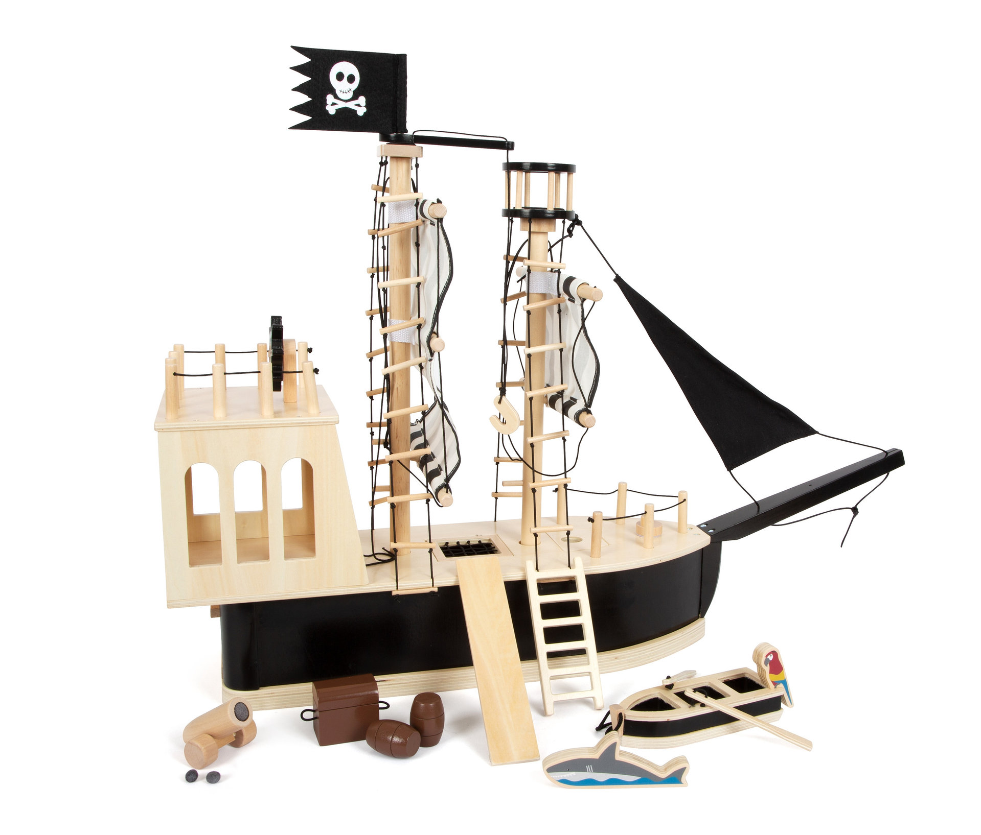 small foot Piratenschiff - schwarz
