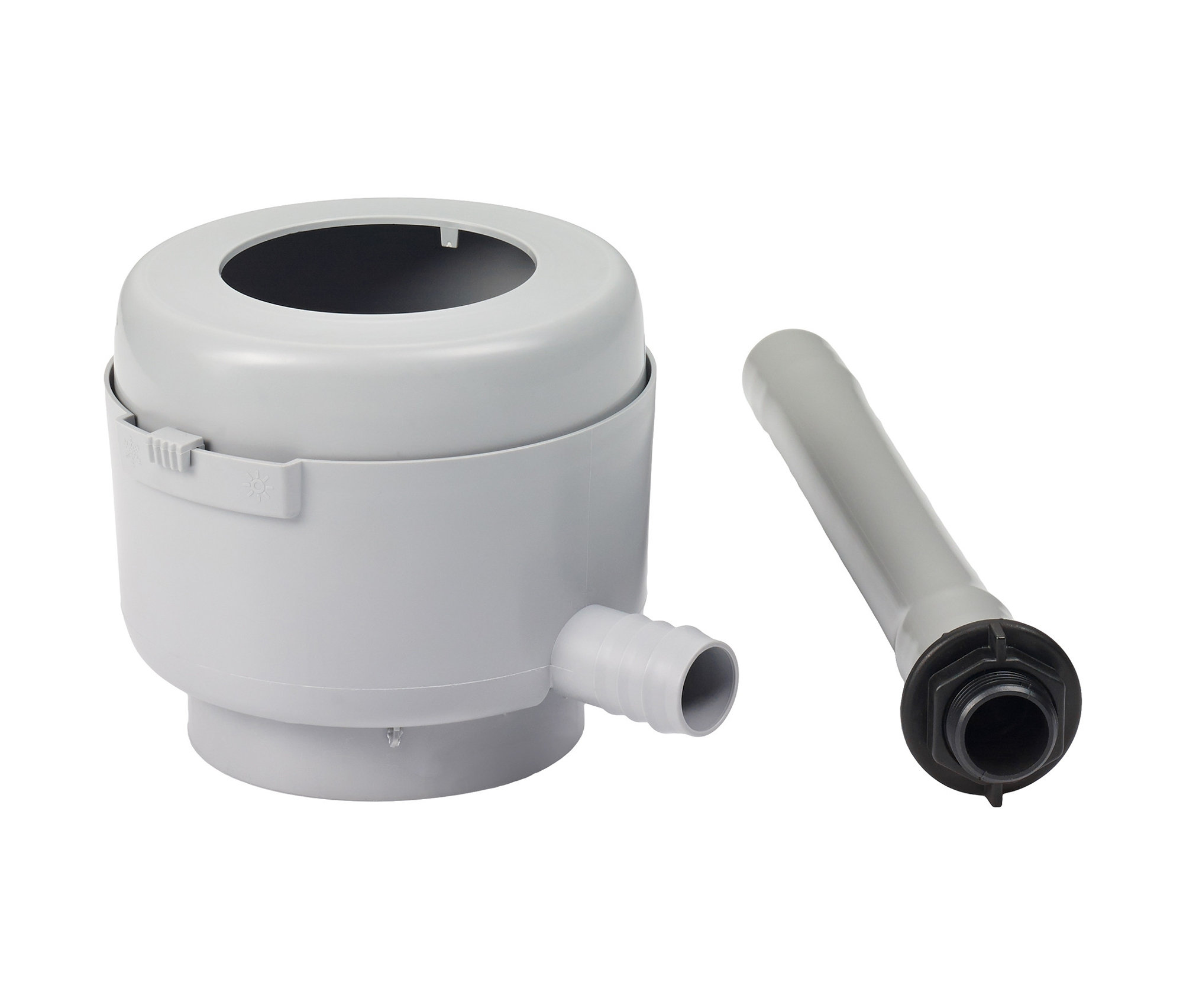 Thumbnail - Garantia 2-in-1-Regentonne-Komplett-Setet »Nordic« - grau