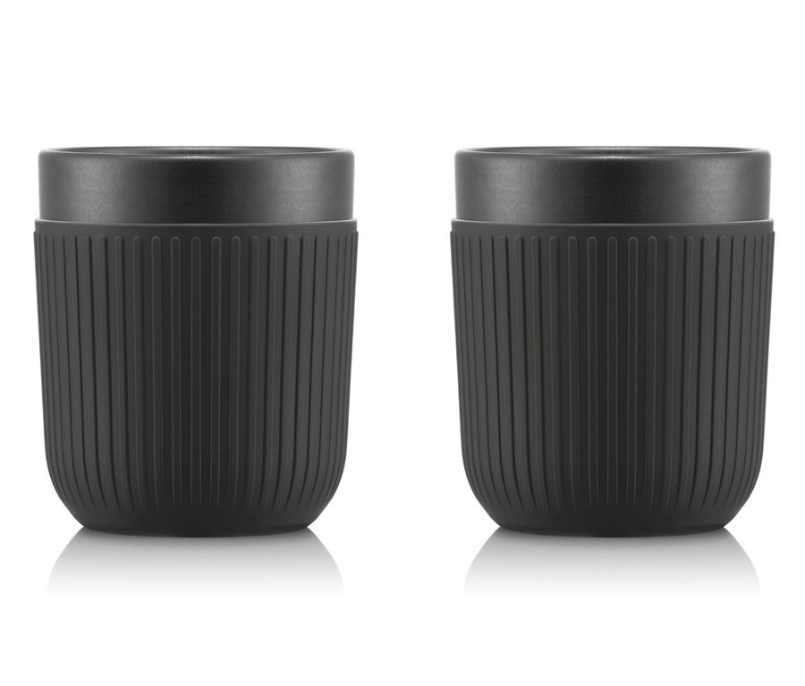 Zwei schwarze BODUM® Becher-Sets »Douro«, je ca. 200 ml.
