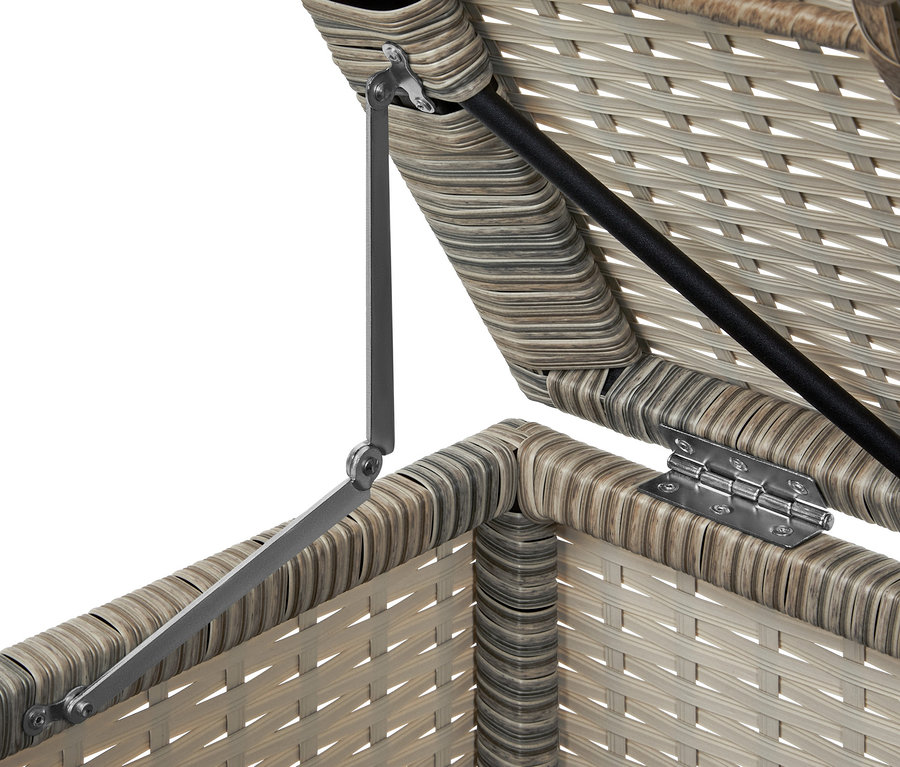 Detailansicht des Lounge-Schlafsofas »Thore« mit Ausziehfunktion.