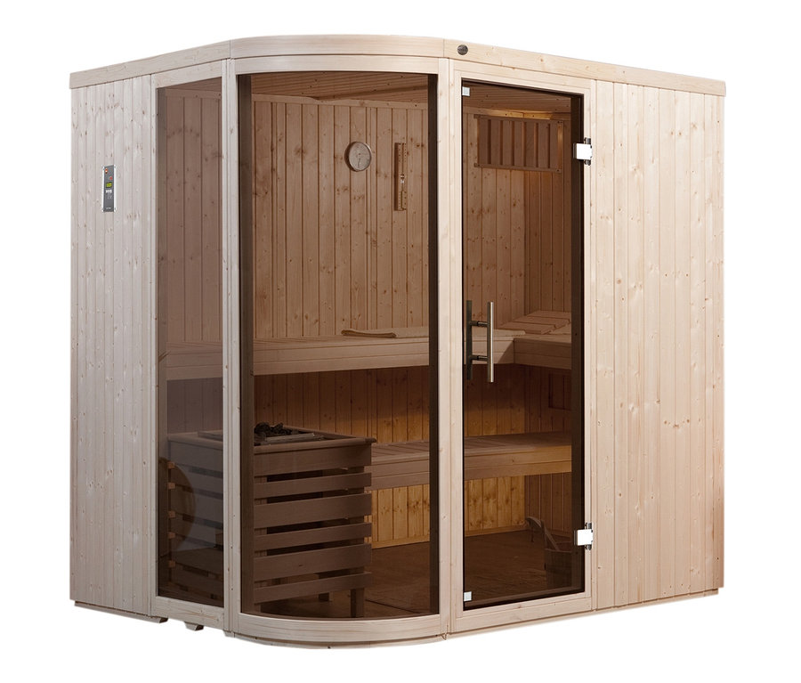 WEKA-Design-Sauna »Holm« mit 7,5-kW-Bio-Aktivofen.