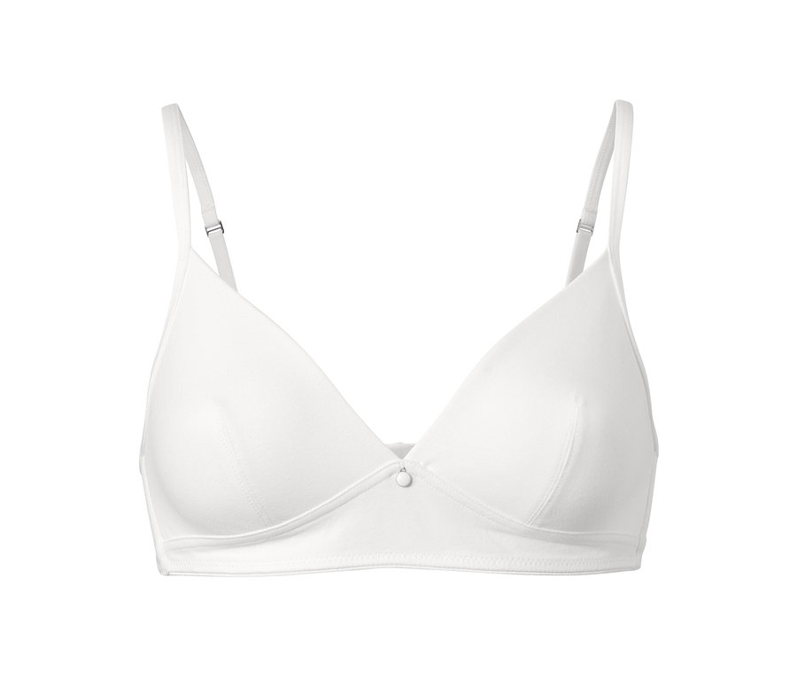 Weißer Komfort-Soft-BH aus einem 2er-Set.