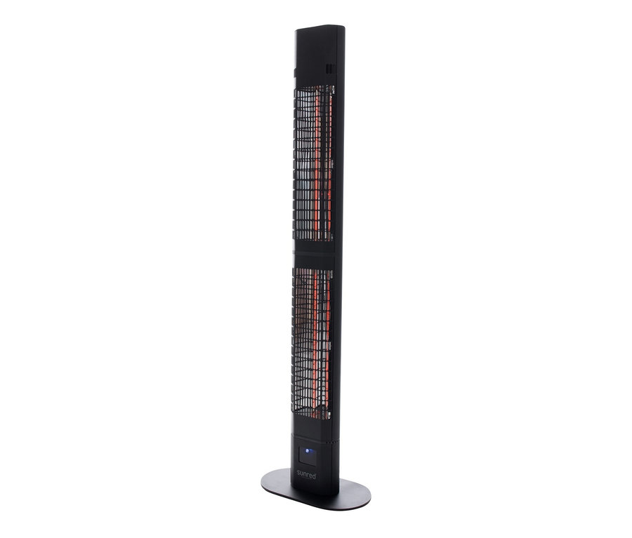 Schwarzer Sunred Stand-Heizstrahler »Royal Diamond Dark Velencia Lounge 3000 W«.