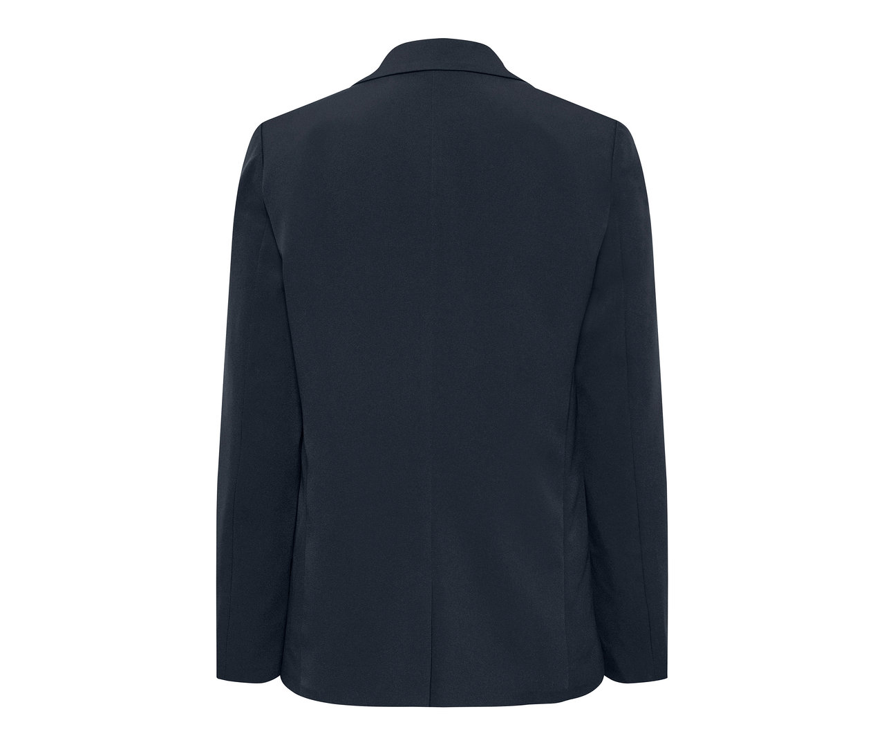 Dunkelblauer Blazer.