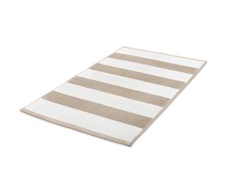 Beige-weiß gestreift