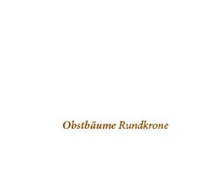 Das Bild zeigt einen Text über das Beschneiden von Obstbäumen Rundkrone. Das Buch »Das große GU Praxishandbuch – Pflanzenschnitt« wird thematisiert.