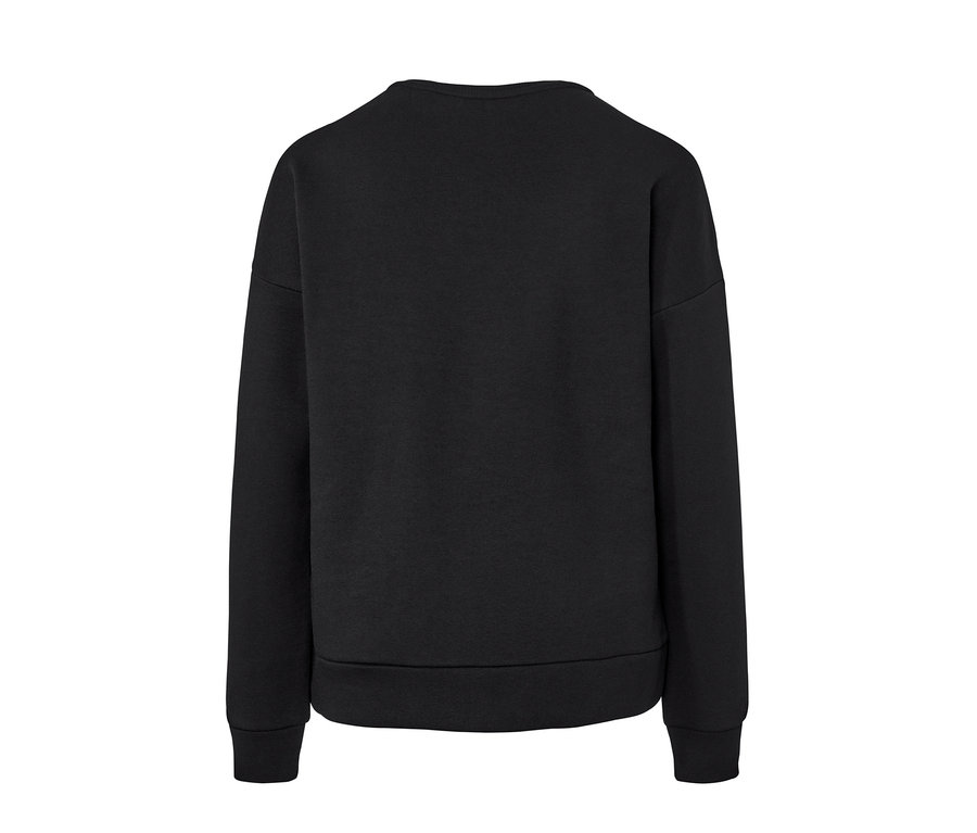 Schwarzes Sweatshirt.