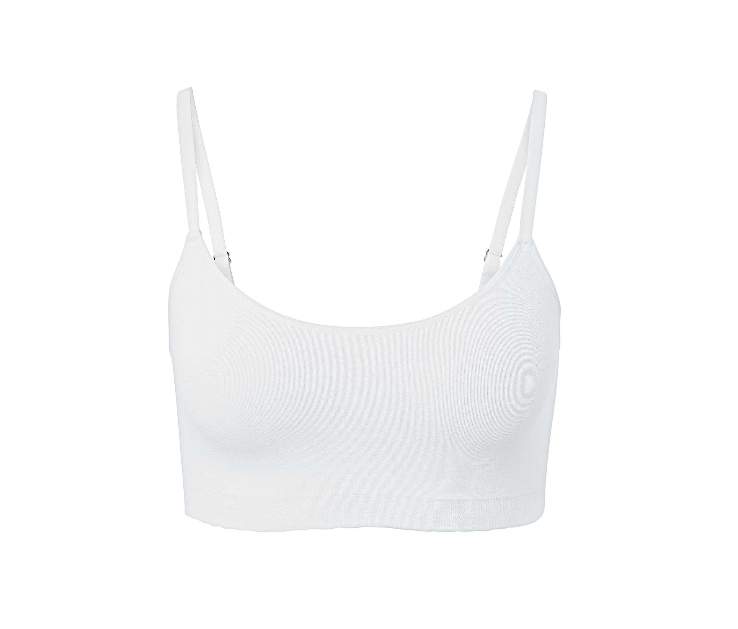 Tchibo - Seamless-Bustier mit Spitze - Damen - Gr. M - weiß