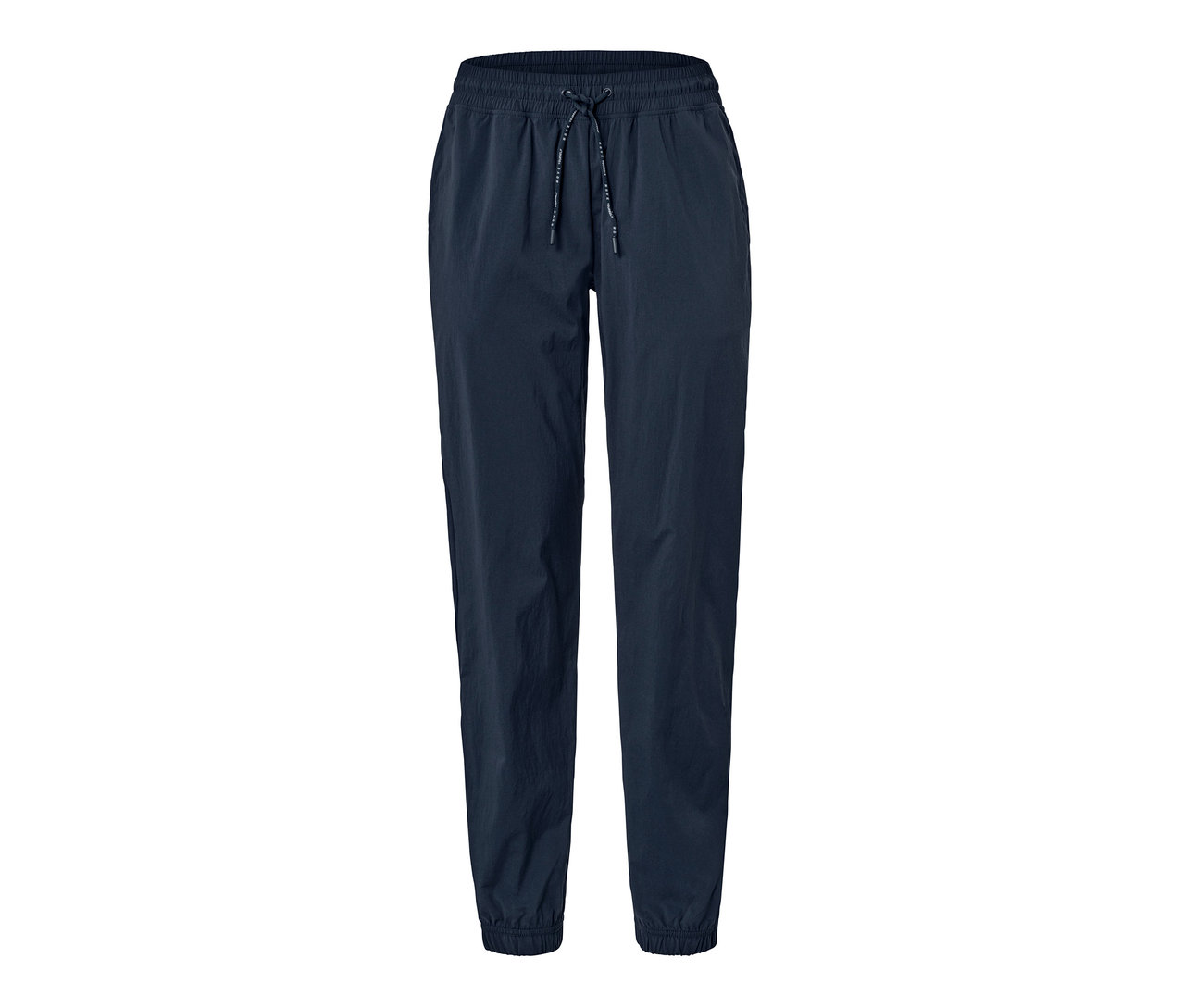 Dunkelblaue Softshell-Trainingshose.