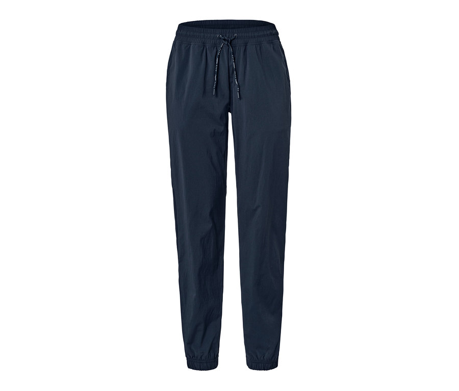 Dunkelblaue Softshell-Trainingshose.