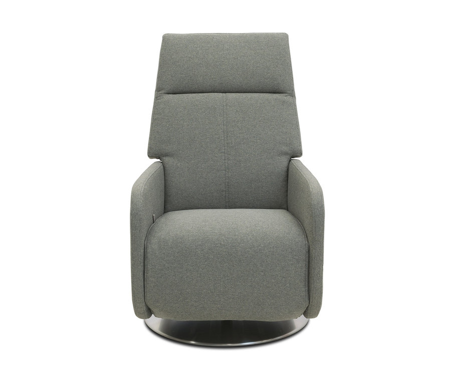 Grauer Relax-Sessel »Beja« vor weißem Hintergrund.