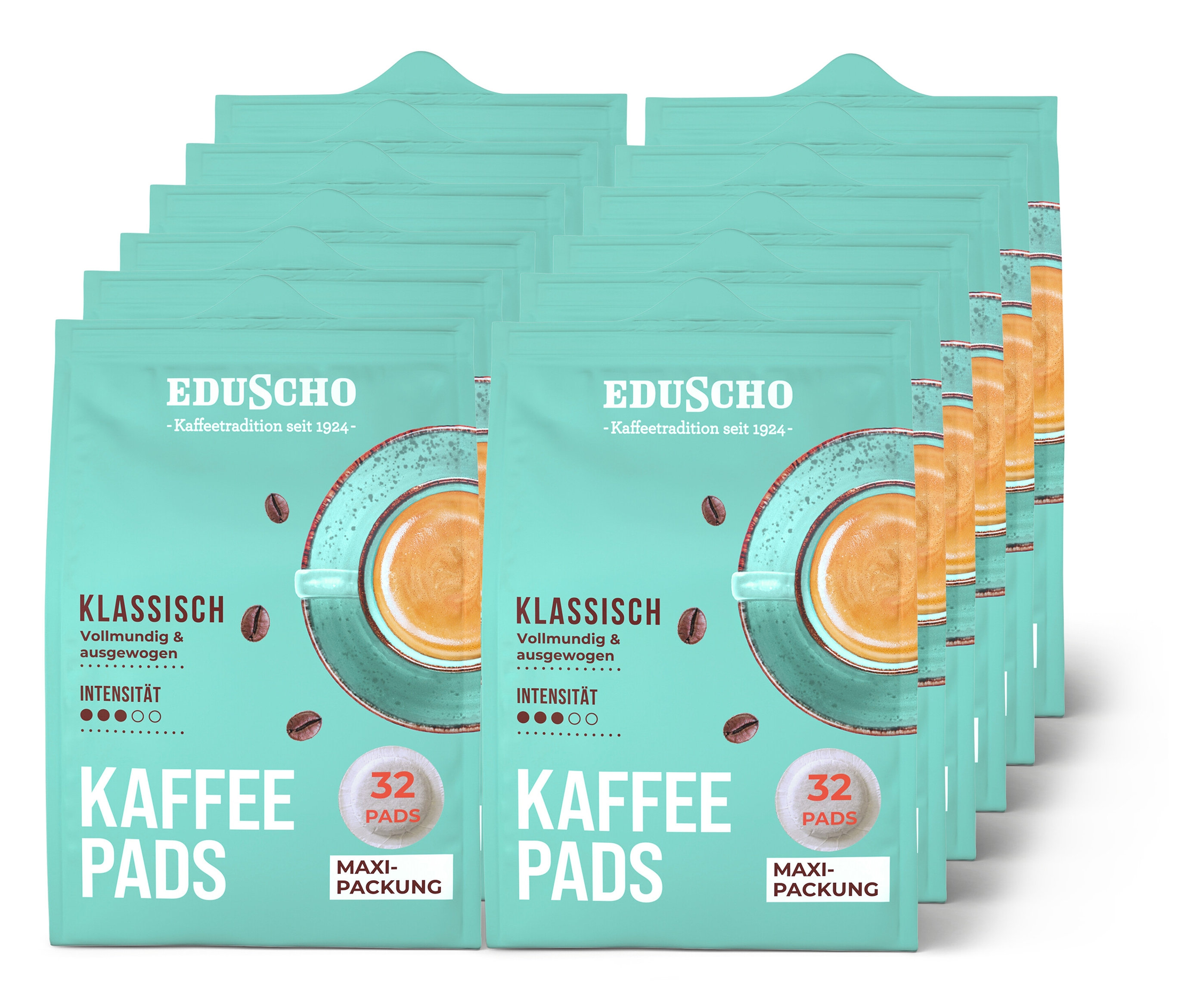 Eduscho Kaffeepads Klassisch - 12 X 32 Pads - Intensität, 3/5