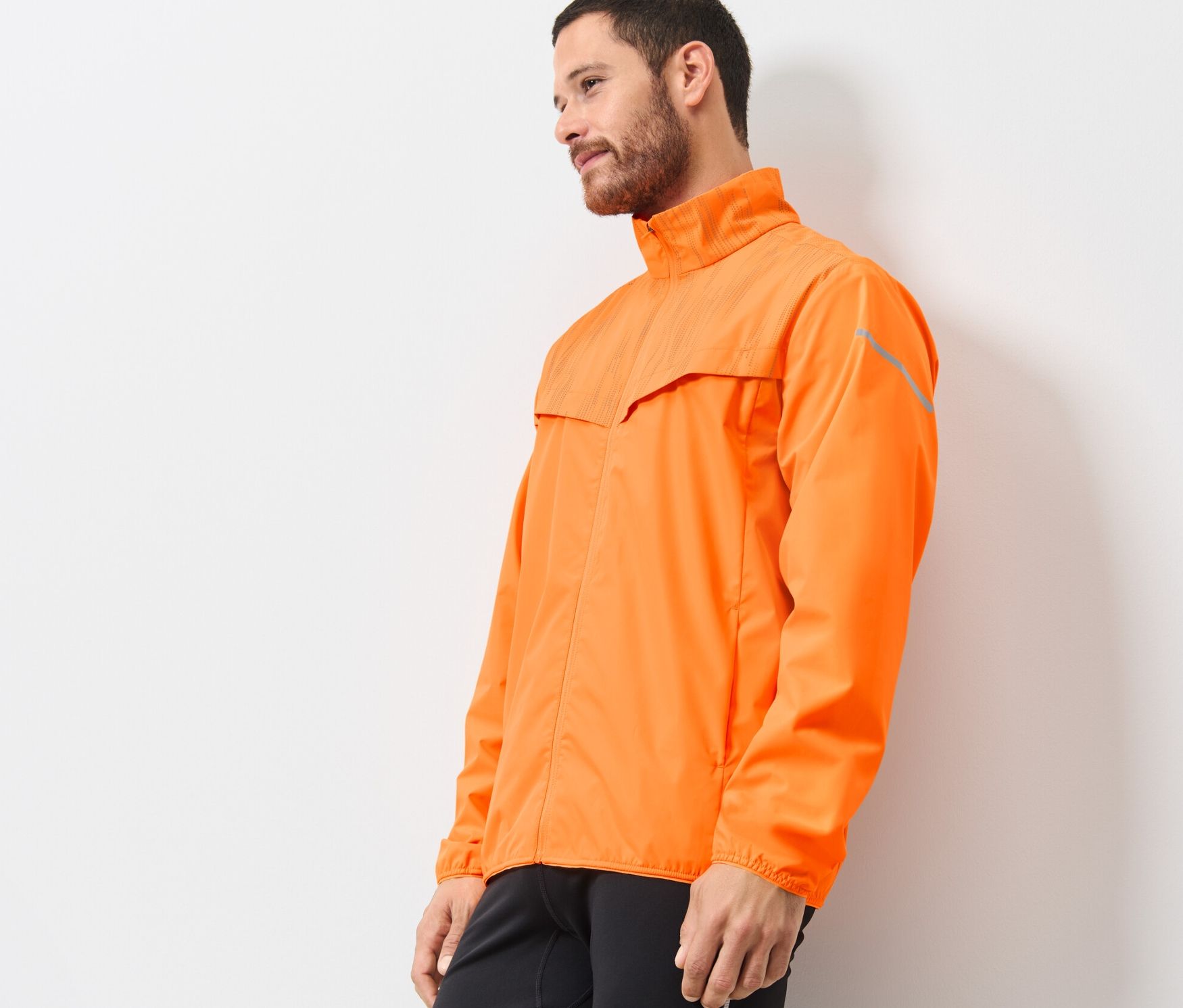 Thumbnail - Tchibo - Windprotection-Laufjacke - Herren - Gr. XXL - orange/print