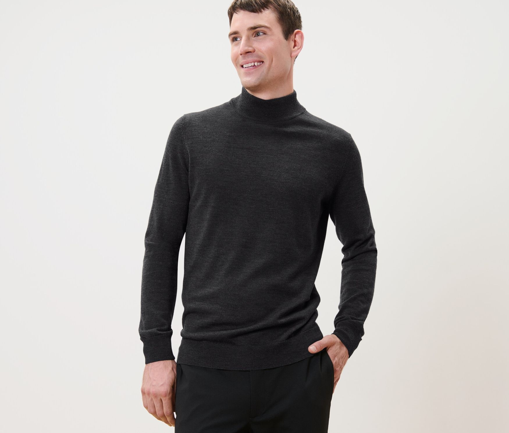 Thumbnail - Tchibo - Merino-Pullover - Herren - Gr. XL - anthrazit