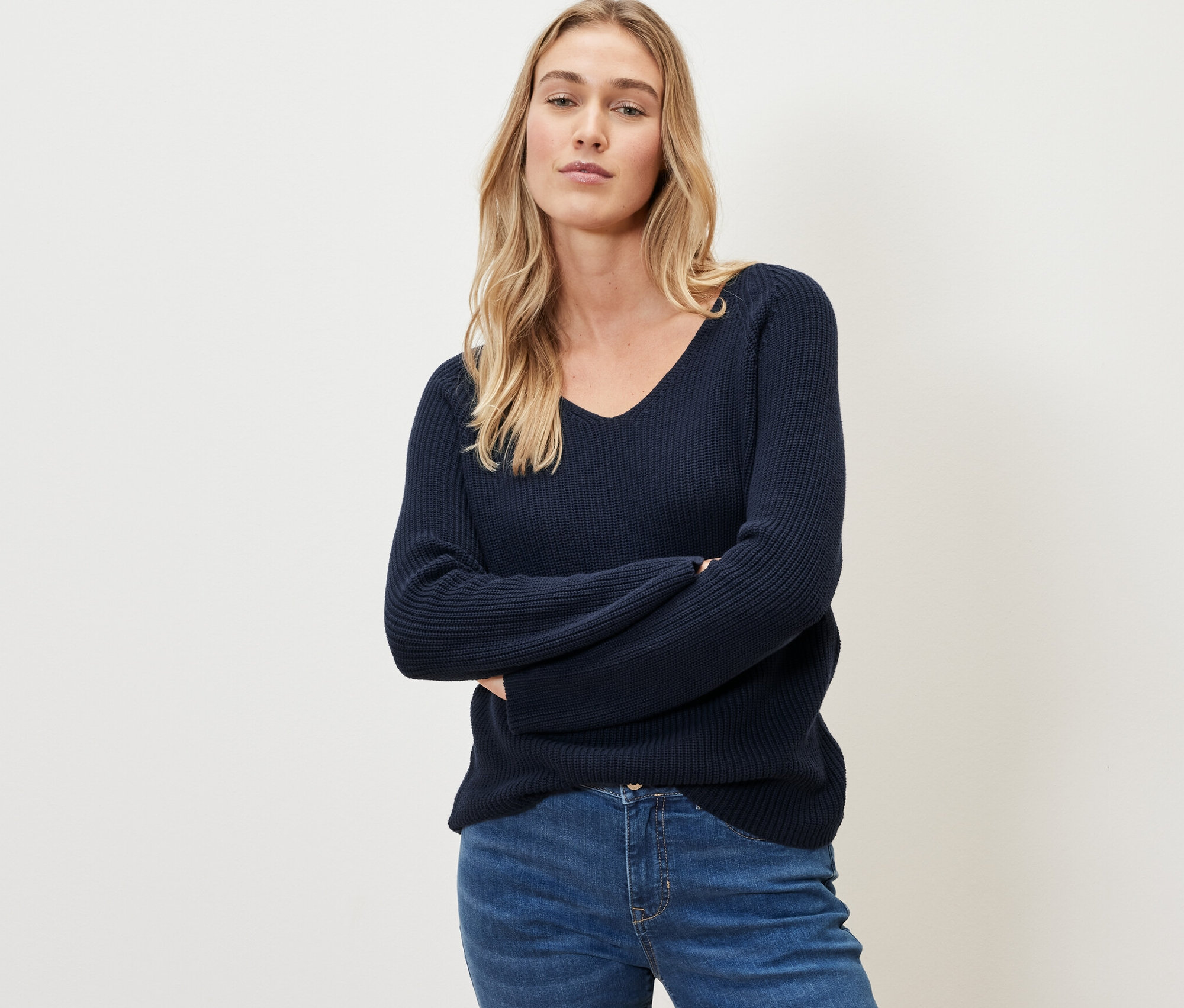 Thumbnail - Tchibo - Strickpullover - Damen - Gr. M - dunkelblau