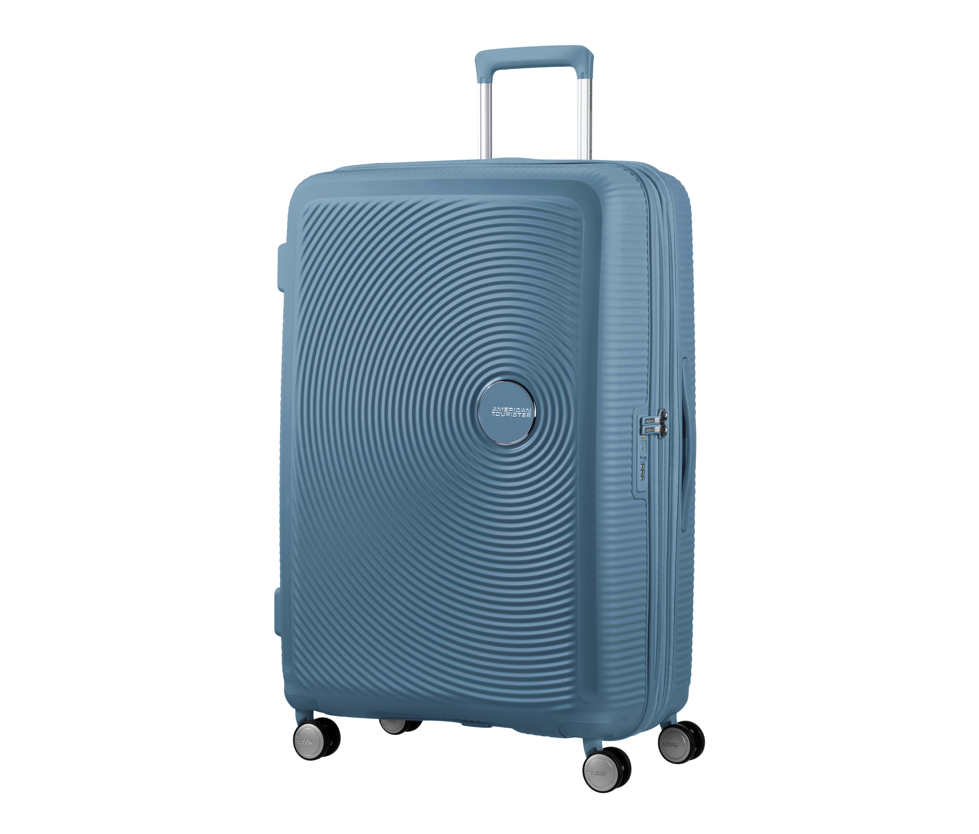 Blauer American Tourister Hartschalen-Koffer »Soundbox« Spinner, groß.
