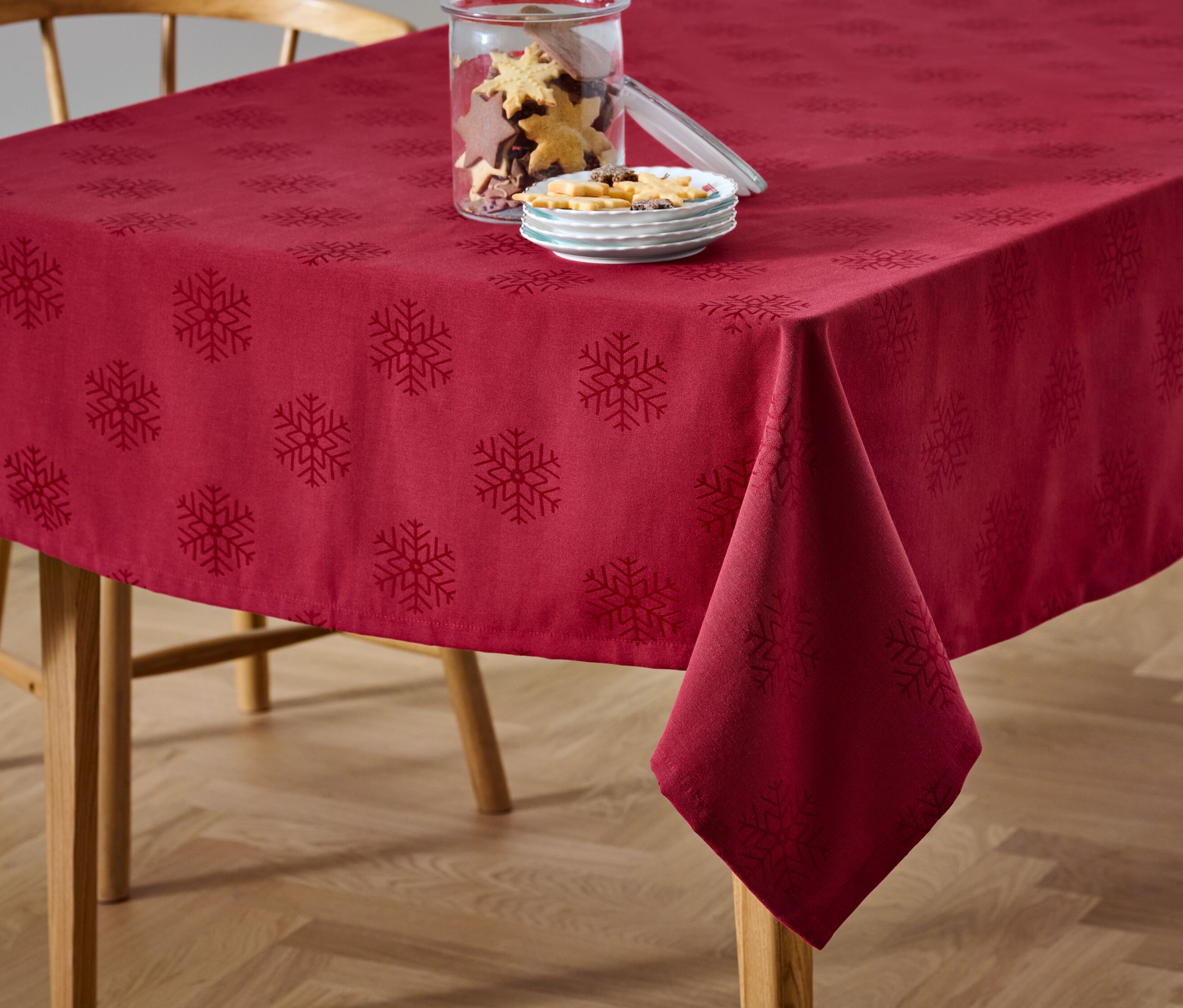 Thumbnail - Tchibo - Jacquard-Tischdecke - rot